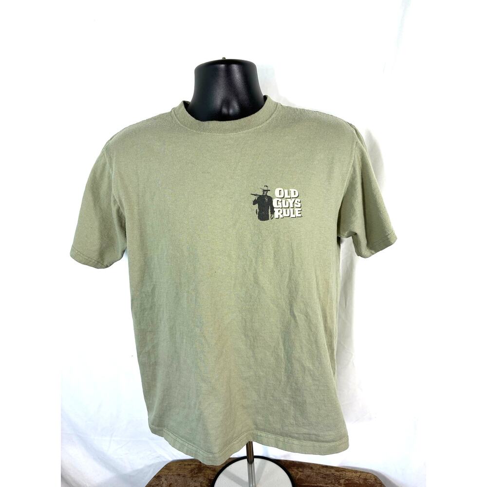 Old Guys Rule John Wayne T Shirt Mens Medium Western Cowboy